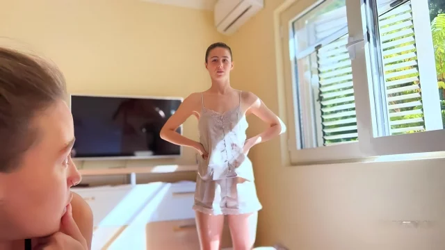 Two Chicks Fucked A Neighbor After A Good Blowjob